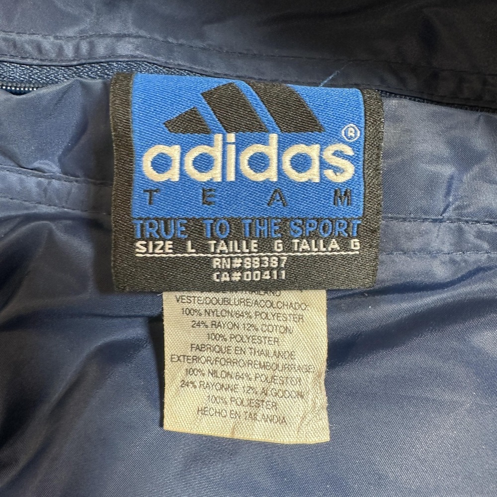 Notre‎ Dame Fighting Irish Jacket Mens Large Blue NCAA Football Adidas Hooded - Picture 5 of 7